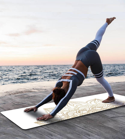 Non-Slip TPE Yoga & Exercise Mat with Strap