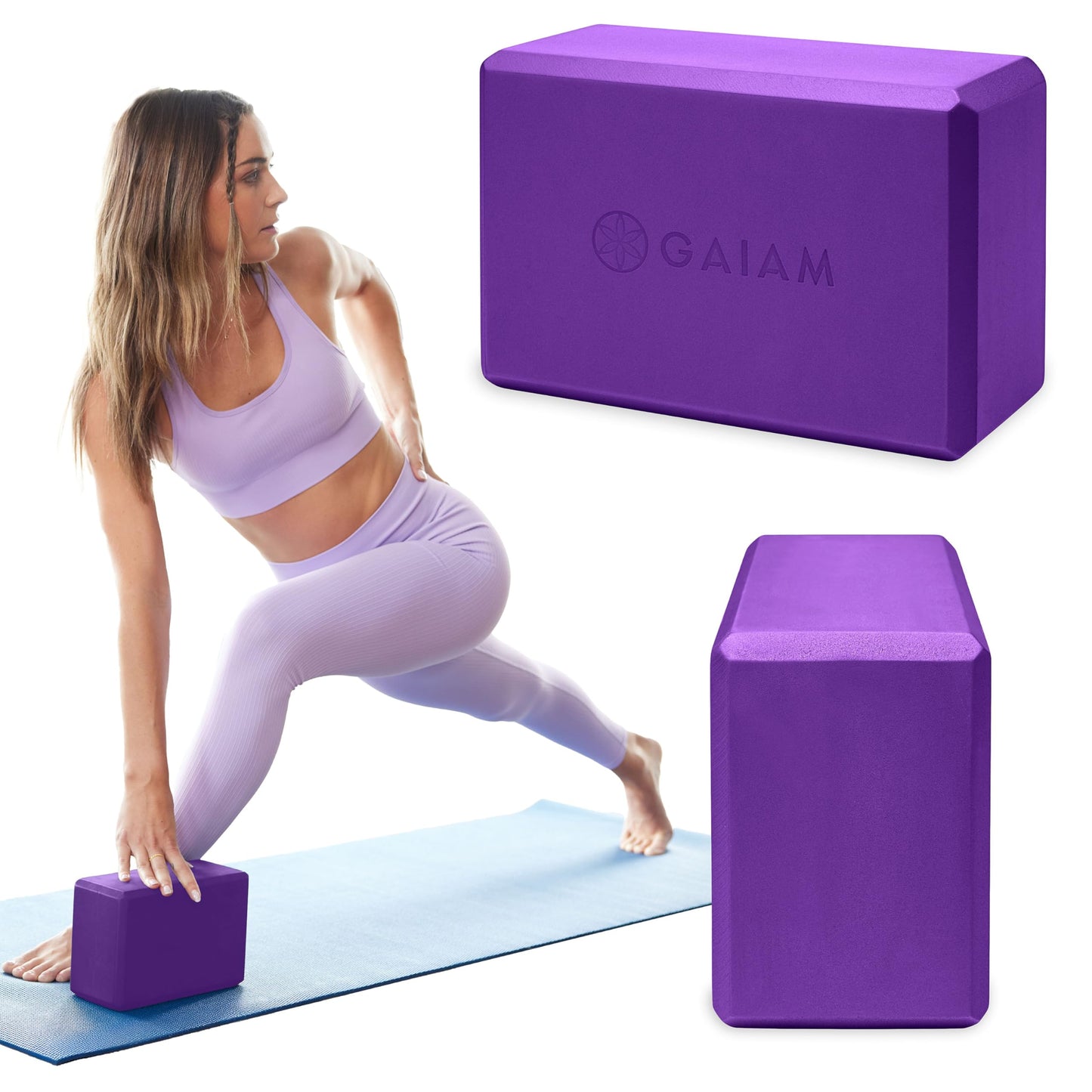 Gaiam Yoga Block – Foam Support for Yoga & Pilates