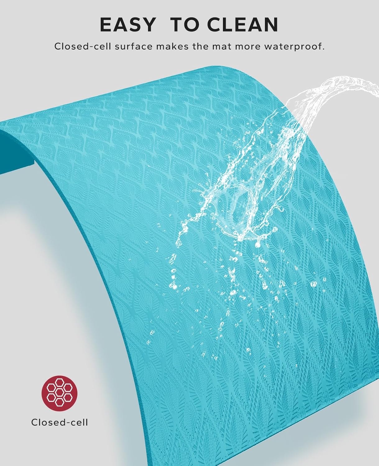HAPBEAR Extra-Large Non-Slip Yoga & Exercise Mat