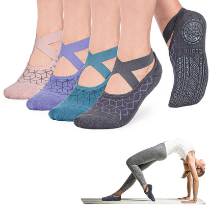 Ozaiic Non-Slip Yoga Socks for Women
