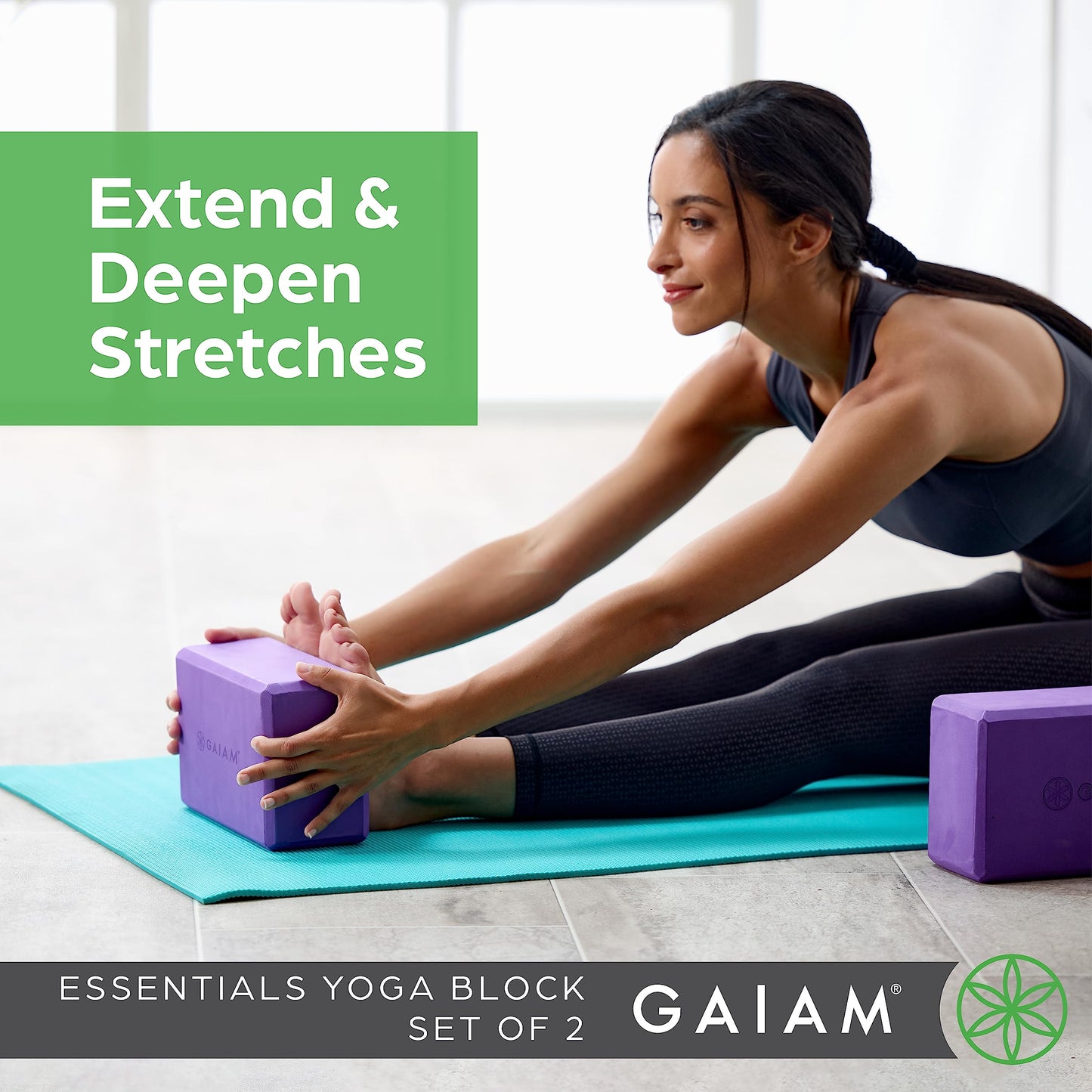 Gaiam Yoga Block – Foam Support for Yoga & Pilates