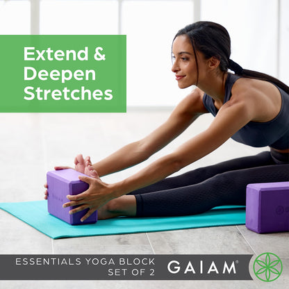 Gaiam Yoga Block – Foam Support for Yoga & Pilates