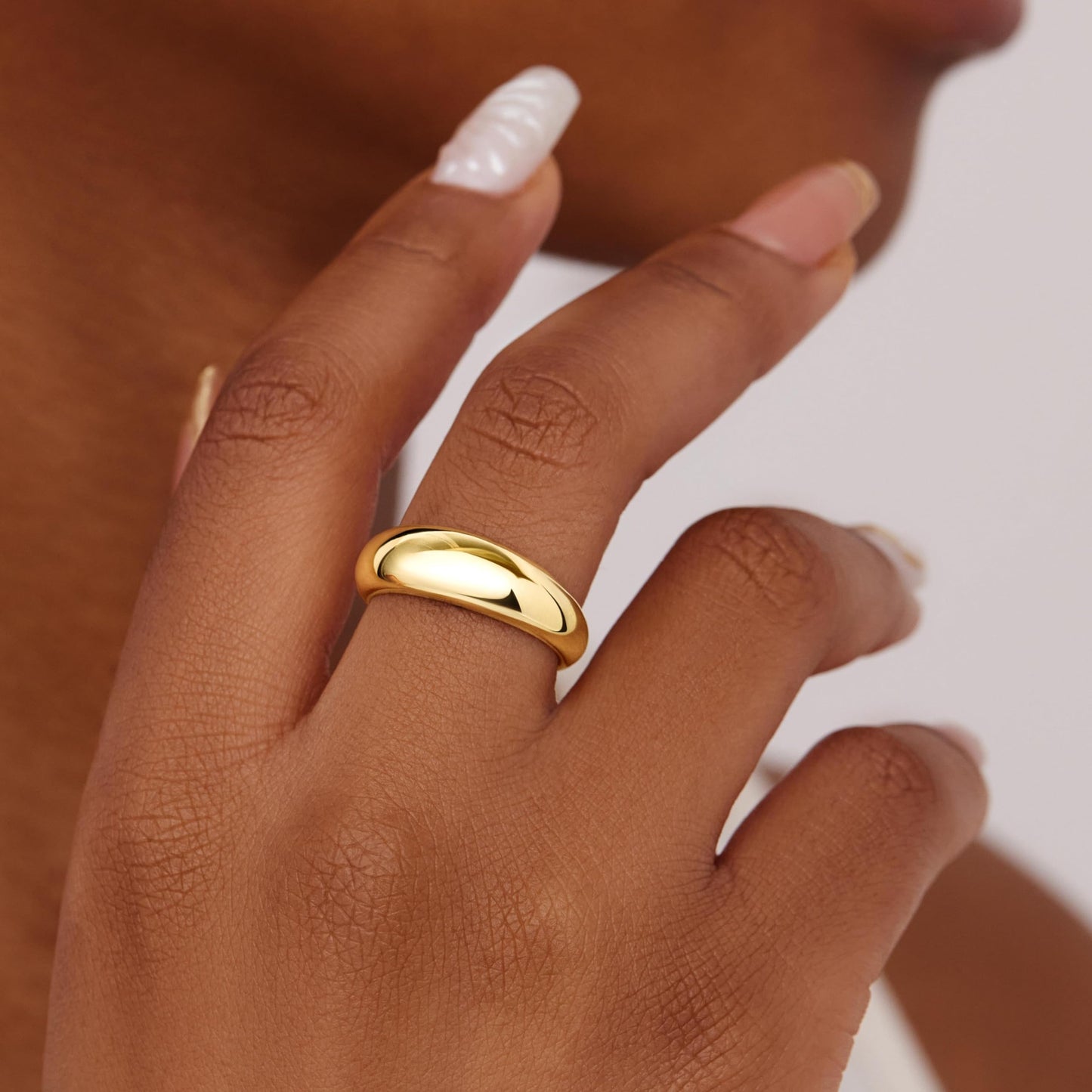 Gold Chunky Adjustable Rings