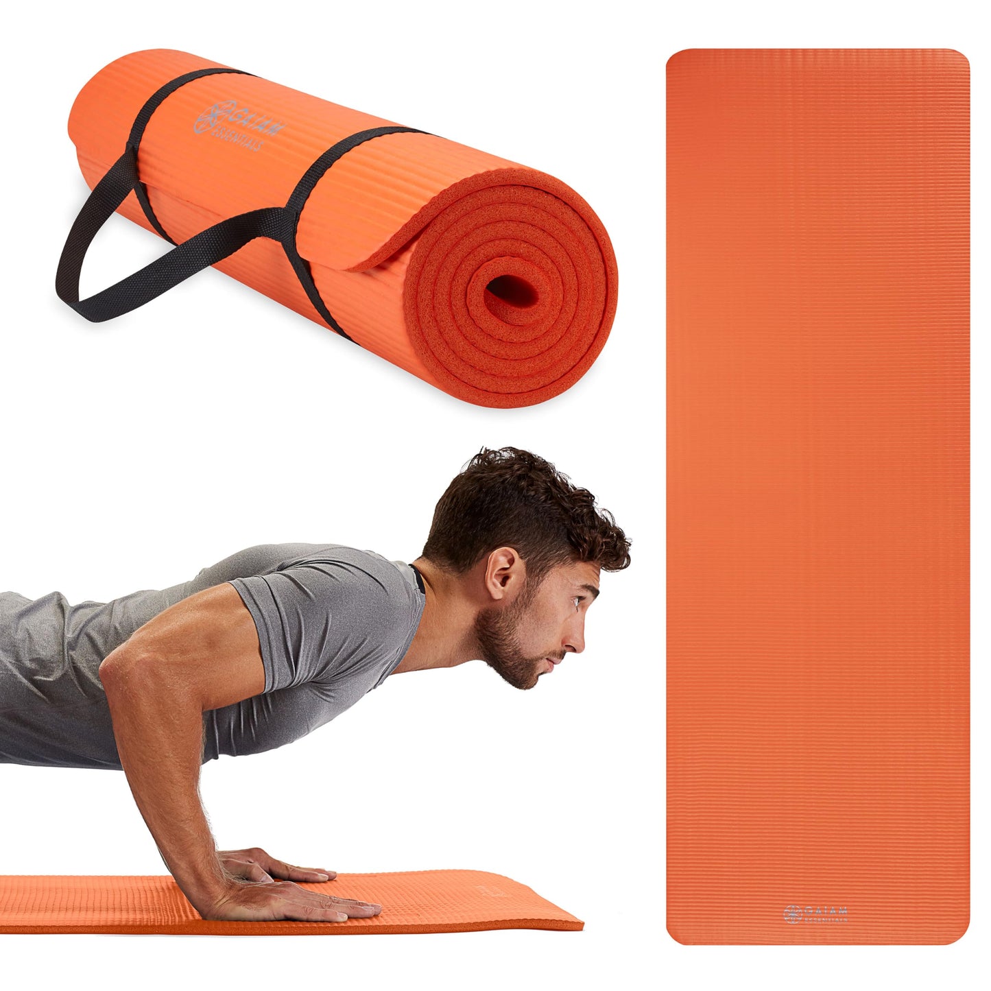 Gaiam Essentials Thick Yoga Mat with Carrier Strap