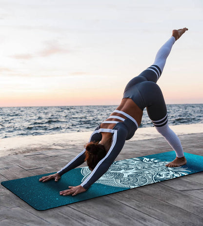 Non-Slip TPE Yoga & Exercise Mat with Strap