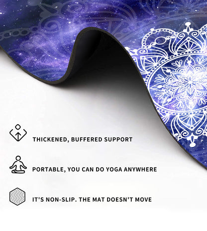 Cifupy Double-Sided Non-Slip Yoga Mat with Strap & Bag