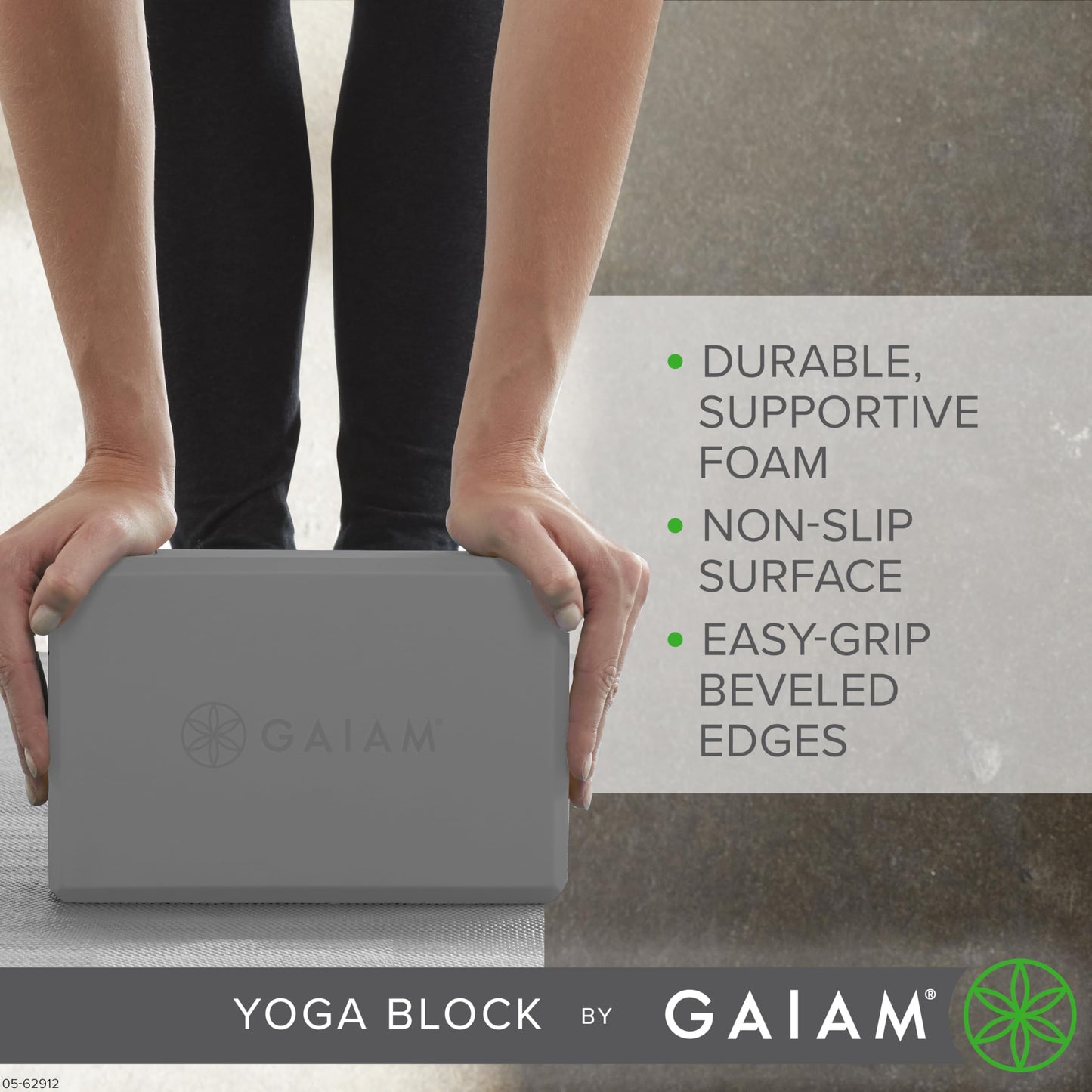 Gaiam Yoga Block – Foam Support for Yoga & Pilates