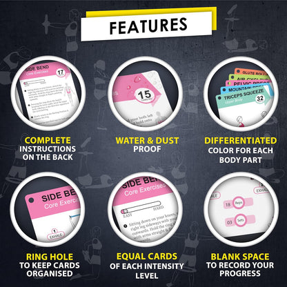 Pilates Ring Exercise Cards – 58 Workout Guide