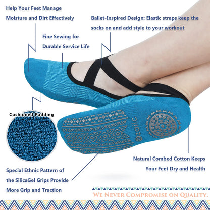 Ozaiic Non-Slip Yoga Socks for Women