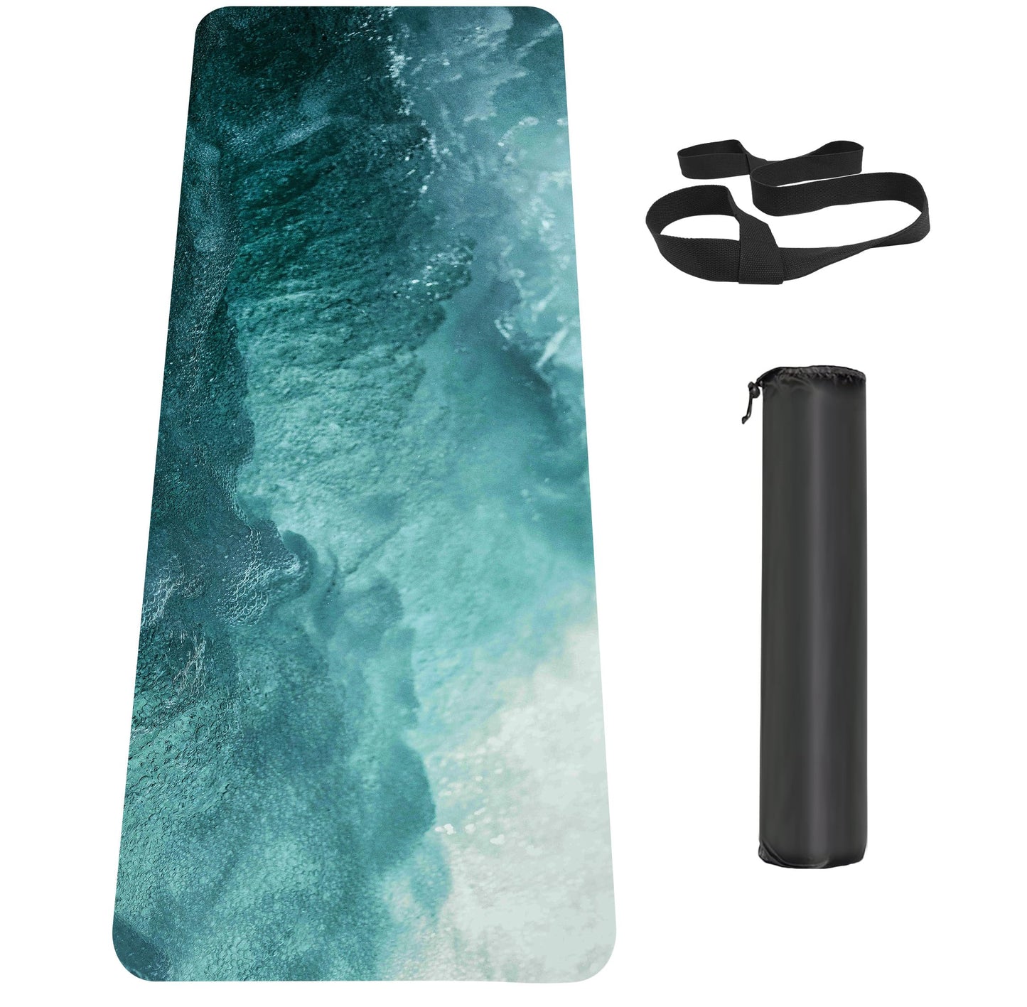 Non-Slip TPE Yoga & Exercise Mat with Strap