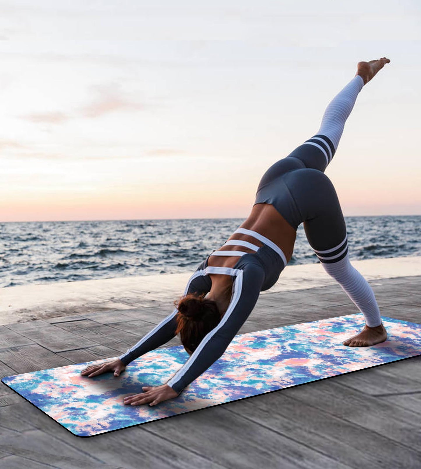 Non-Slip TPE Yoga & Exercise Mat with Strap