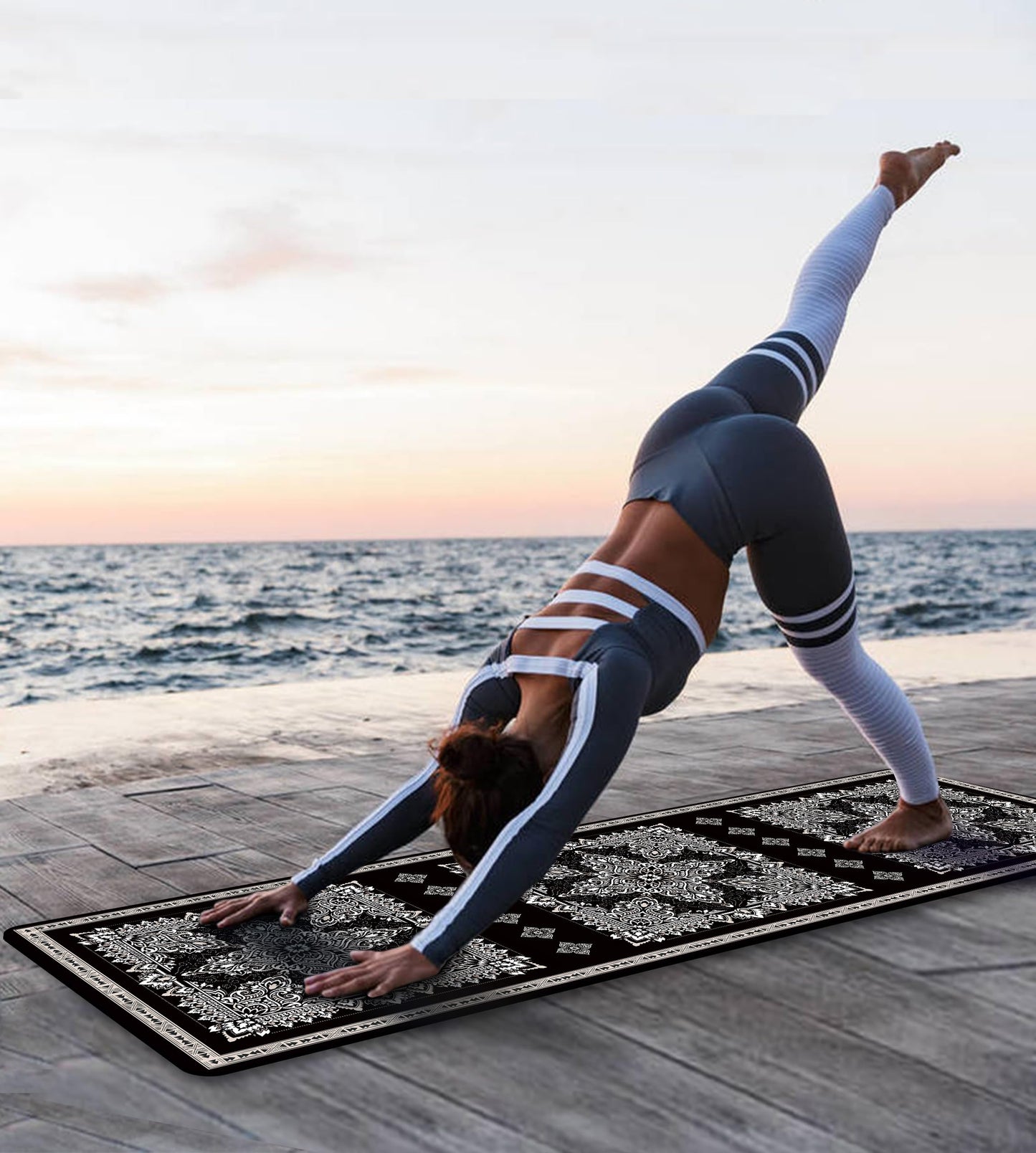 Non-Slip TPE Yoga & Exercise Mat with Strap
