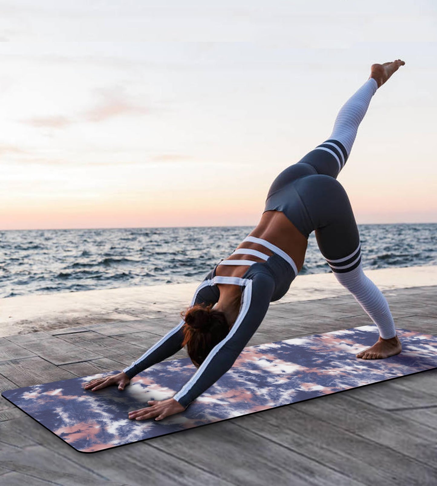 Non-Slip TPE Yoga & Exercise Mat with Strap