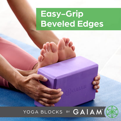 Gaiam Yoga Block – Foam Support for Yoga & Pilates