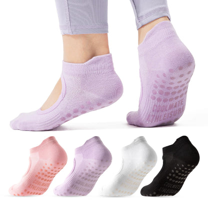CoolMate Women’s Non-Slip Pilates Yoga Socks
