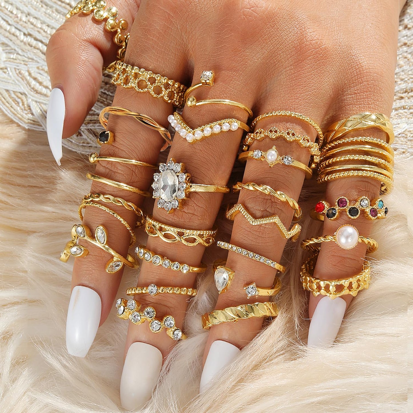 KISS WIFE Gold Ring Set