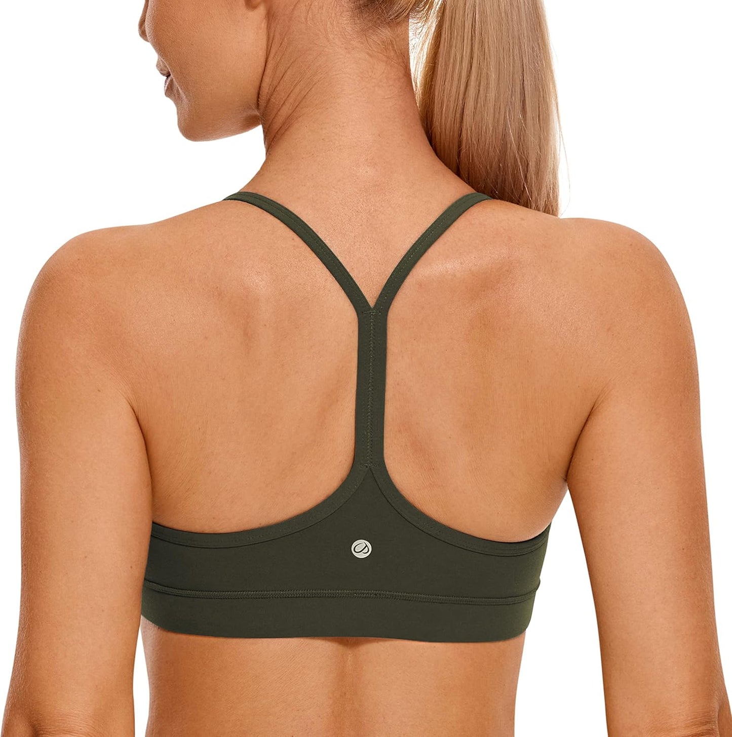 CRZ YOGA Women’s Y-Back Padded Sports Bra