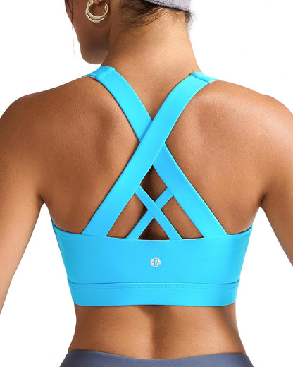 RUNNING GIRL Criss-Cross Sports Bra