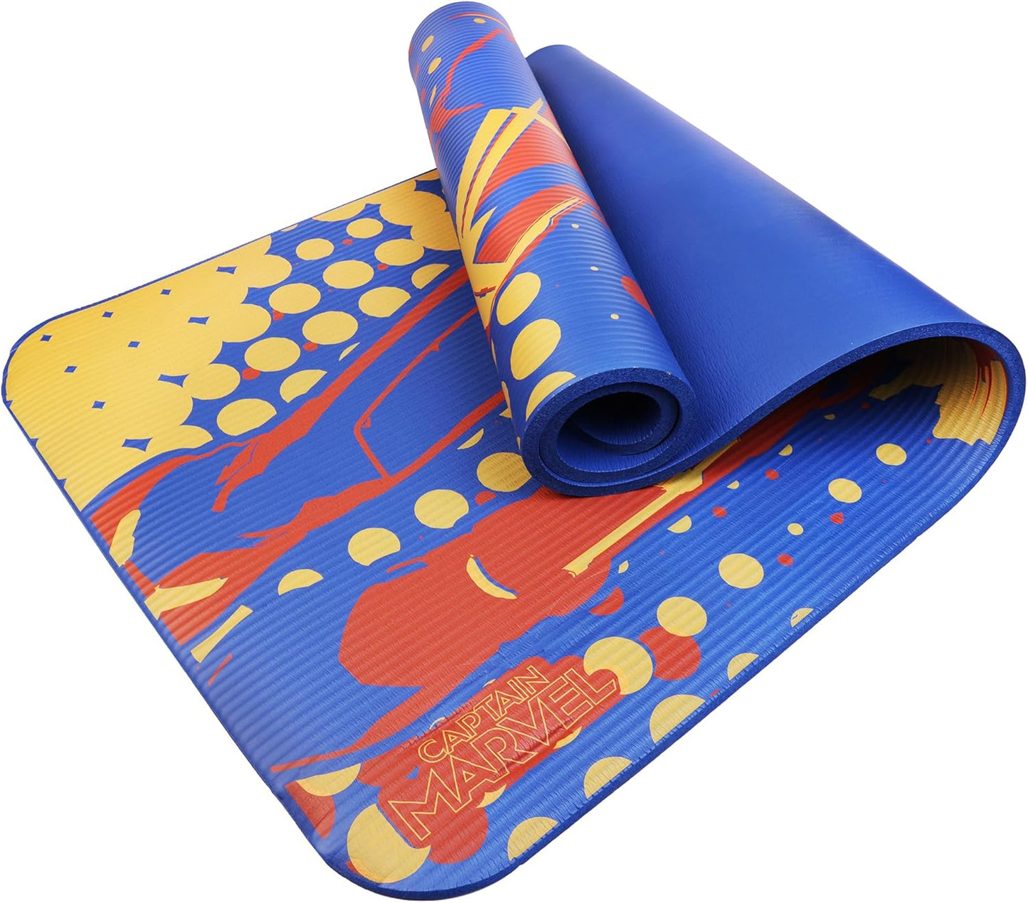 Marvel Captain Marvel 10mm Non-Slip Exercise Mat
