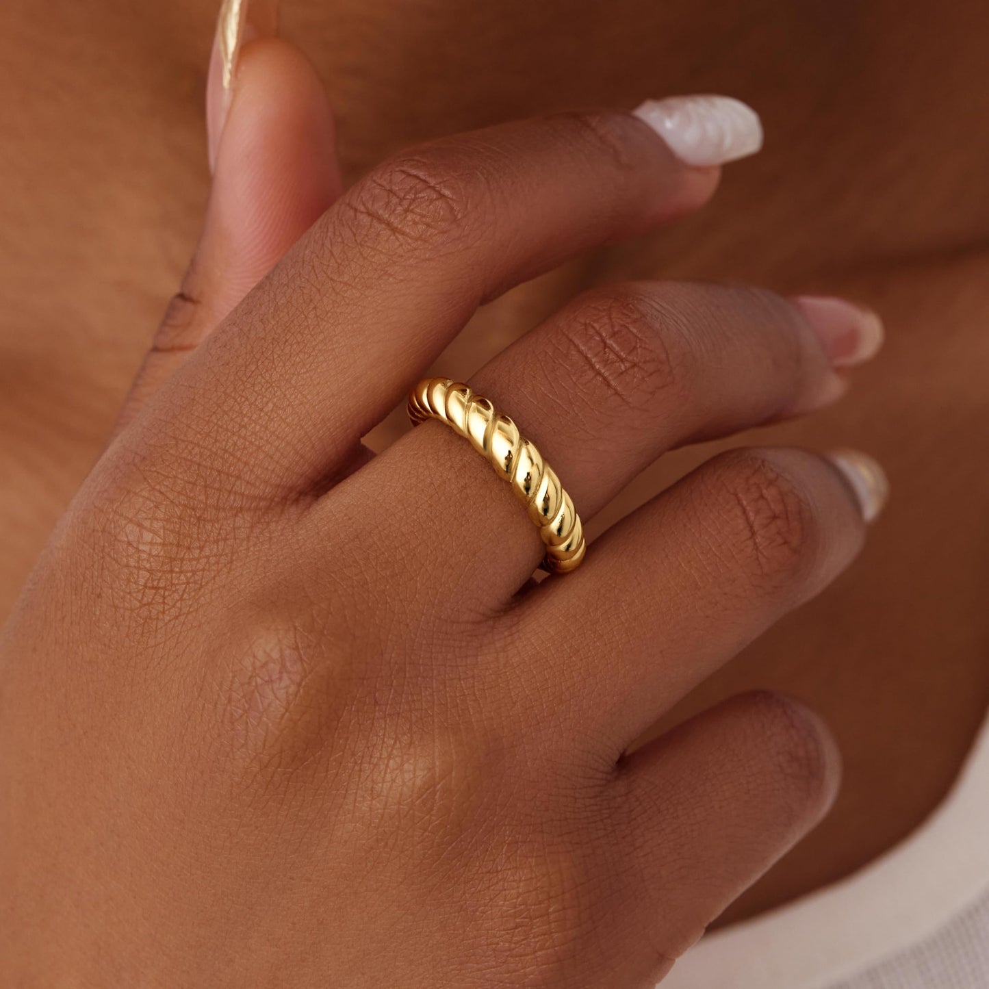 Gold Chunky Adjustable Rings