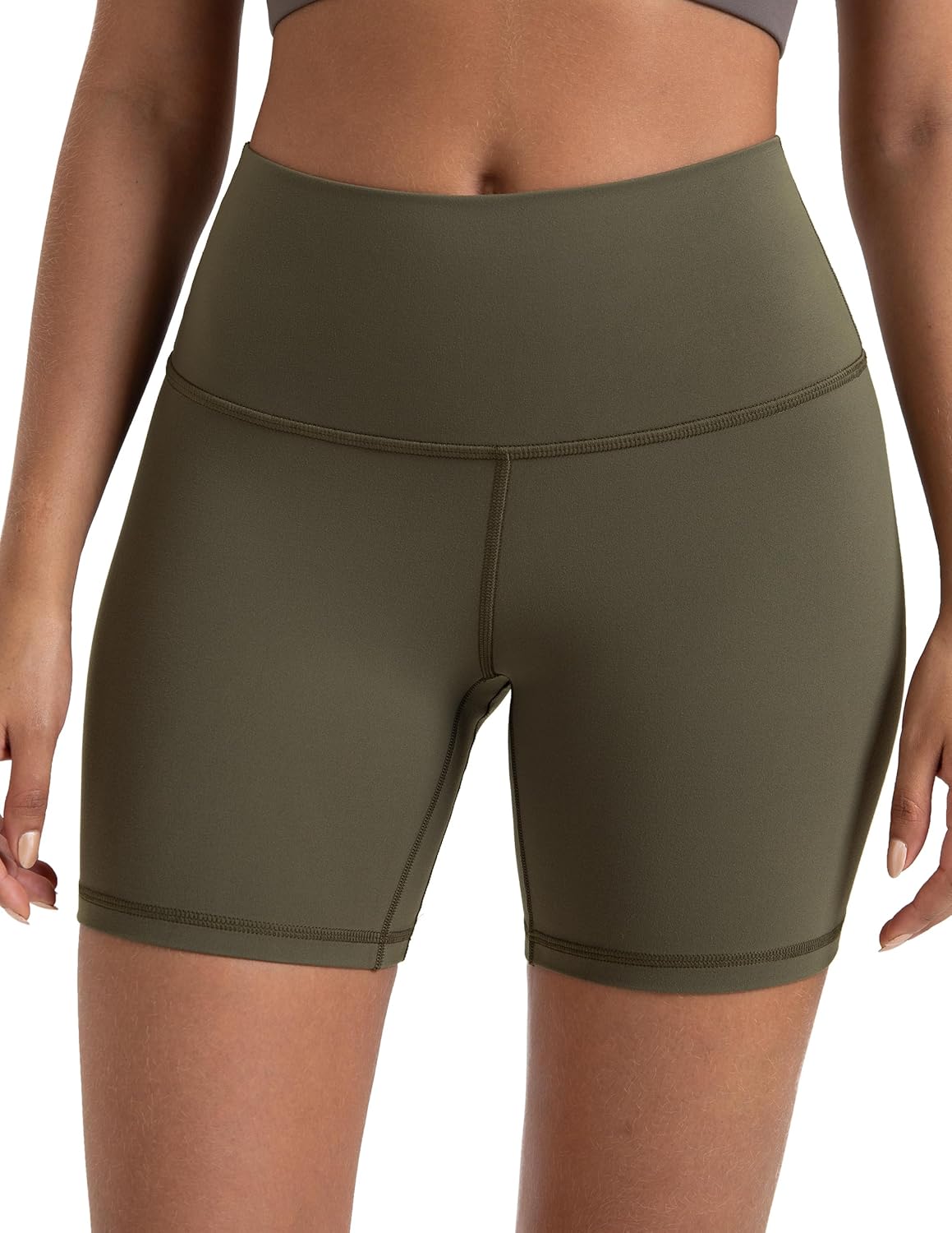 Colorfulkoala Women’s High-Waist Yoga Shorts 6"