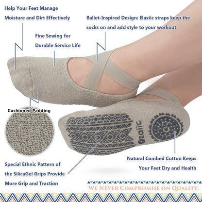 Ozaiic Non-Slip Yoga Socks for Women