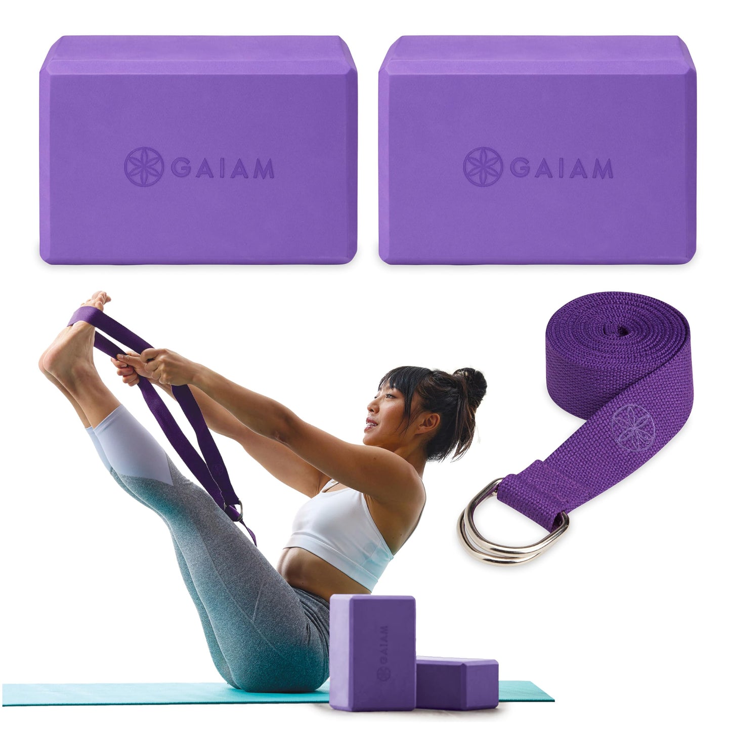Gaiam Yoga Block – Foam Support for Yoga & Pilates