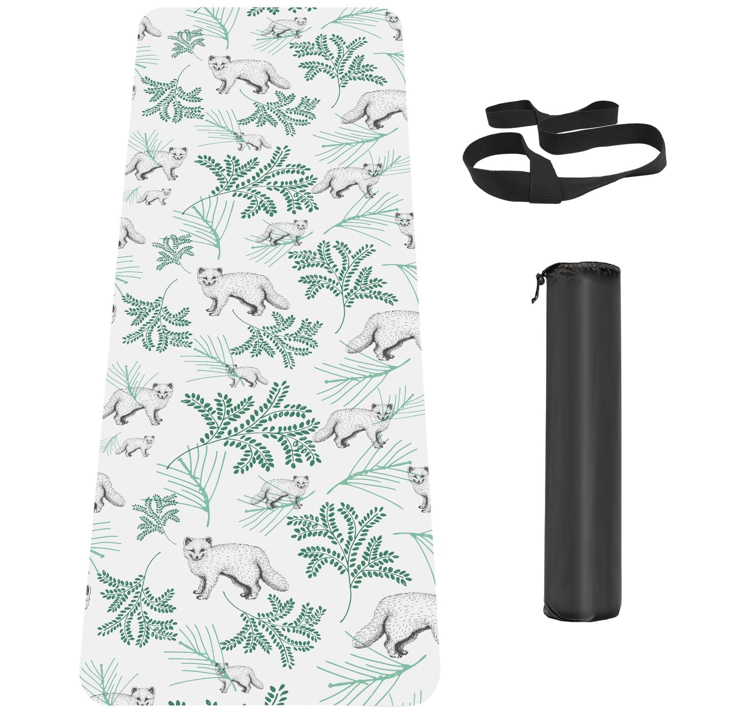 Non-Slip TPE Yoga & Exercise Mat with Strap
