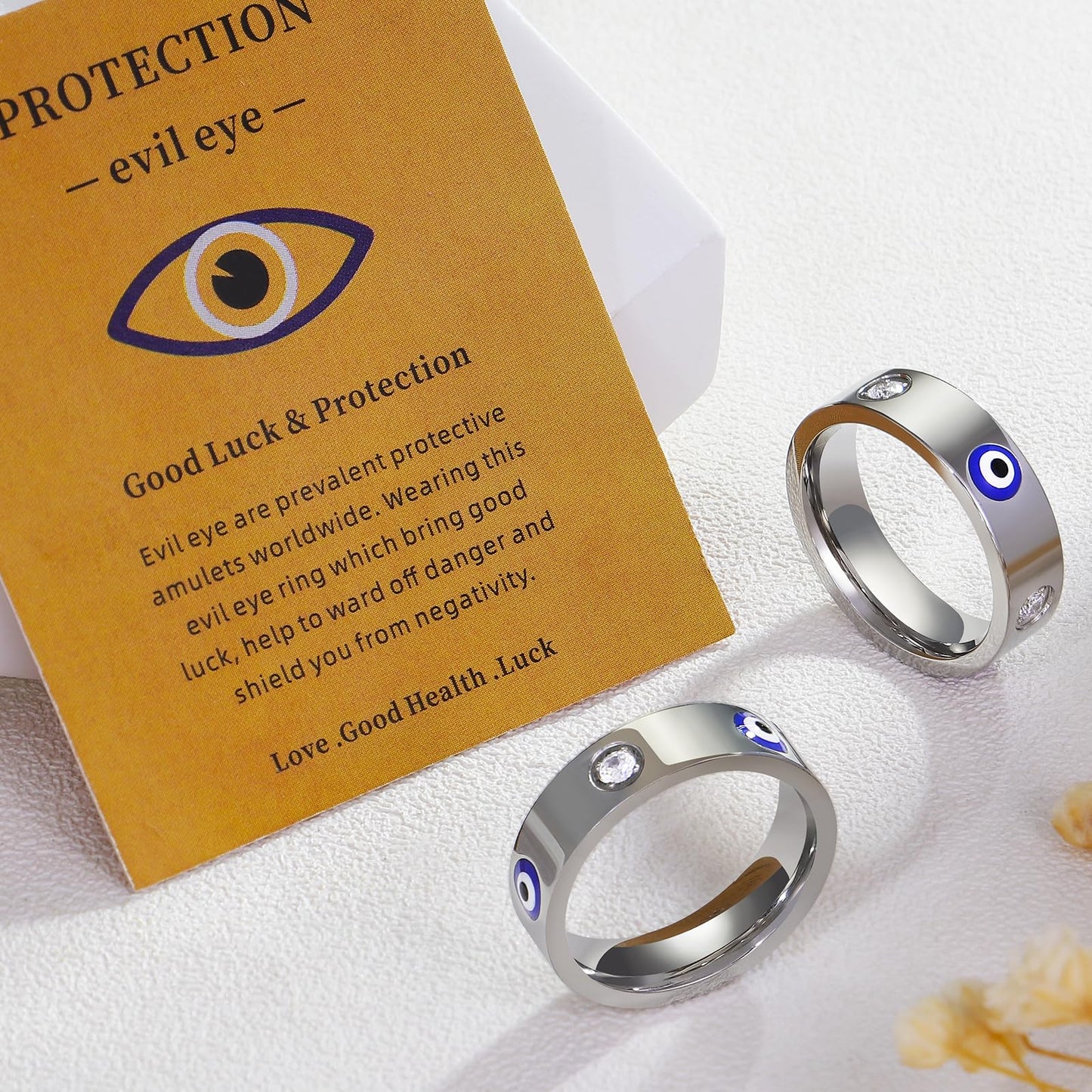 18K Gold Evil Eye Ring