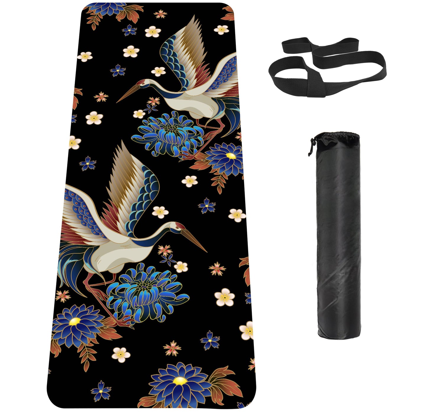 Non-Slip TPE Yoga & Exercise Mat with Strap