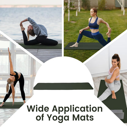 Extra Thick 1/2" High-Density Yoga Mat with Strap
