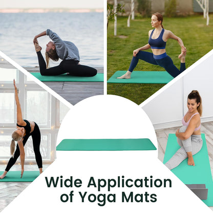 Extra Thick 1/2" High-Density Yoga Mat with Strap