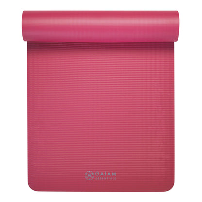 Gaiam Essentials Thick Yoga Mat with Carrier Strap