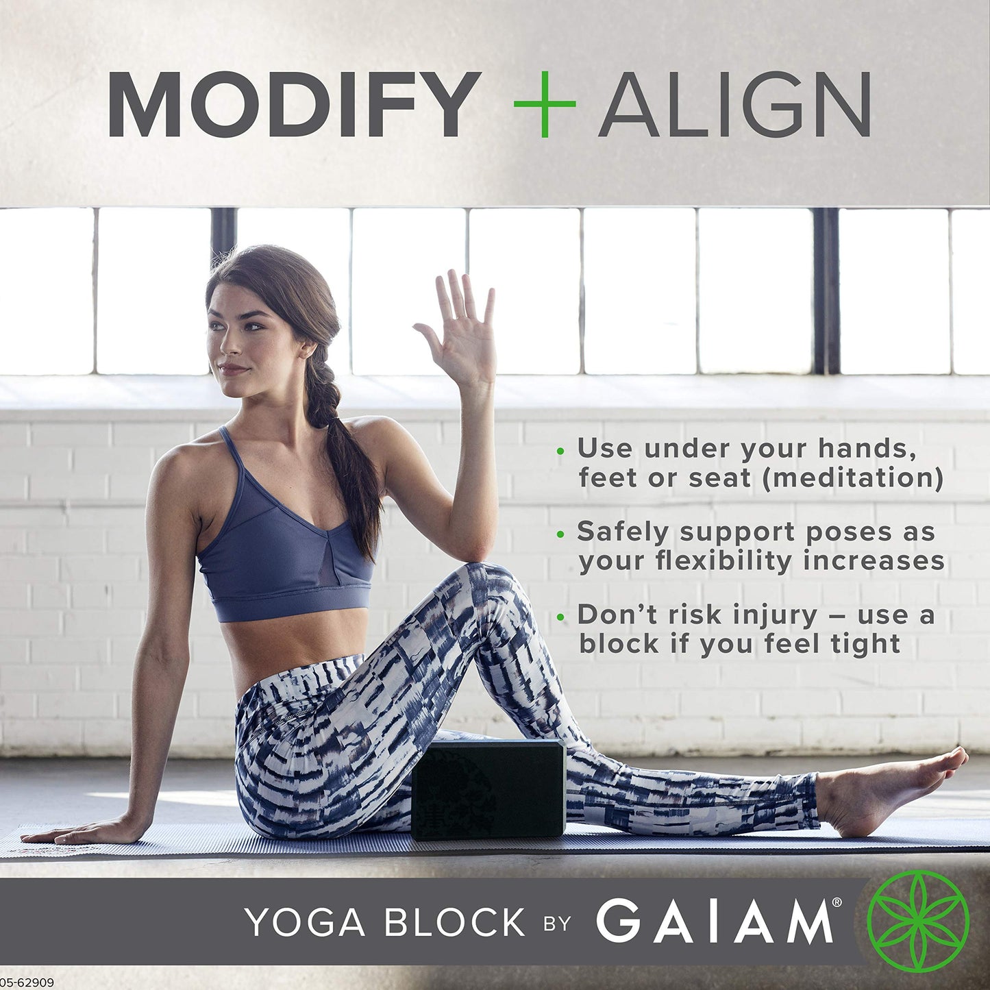 Gaiam Yoga Block – Foam Support for Yoga & Pilates