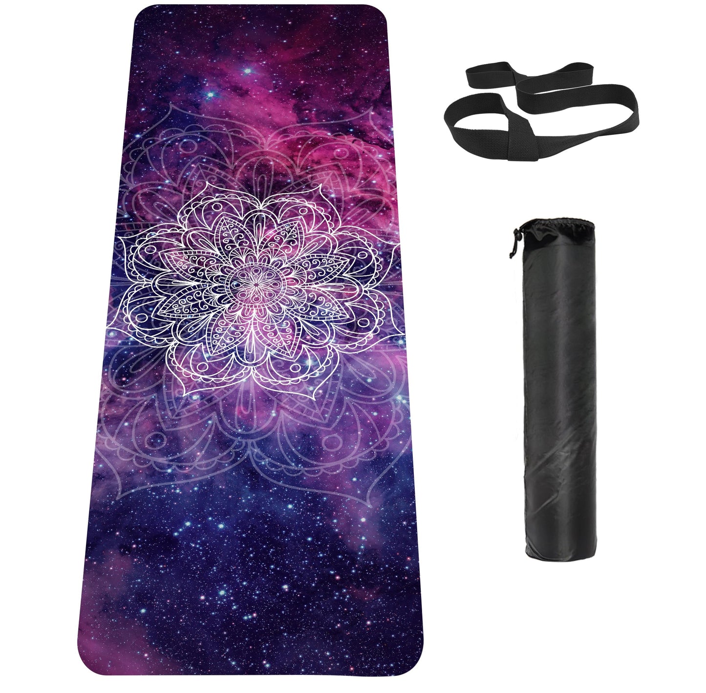 Non-Slip TPE Yoga & Exercise Mat with Strap
