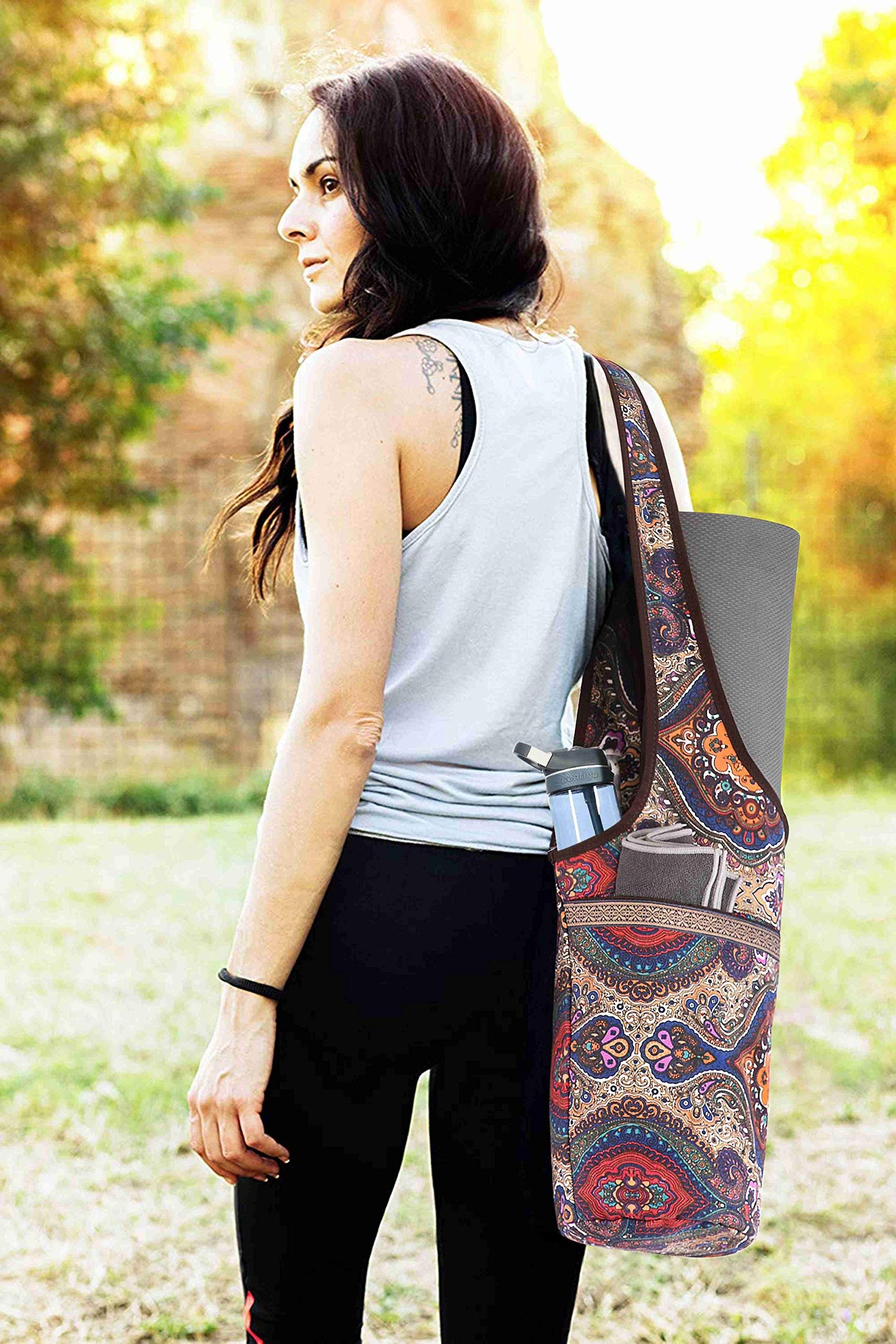 Ewedoos Yoga Mat Bag with Pocket