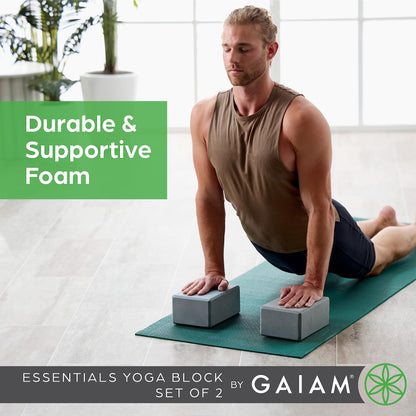 Gaiam Yoga Block – Foam Support for Yoga & Pilates