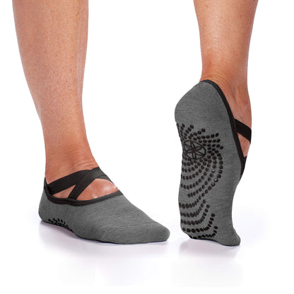 Gaiam Grippy Studio Yoga Socks for Better Grip