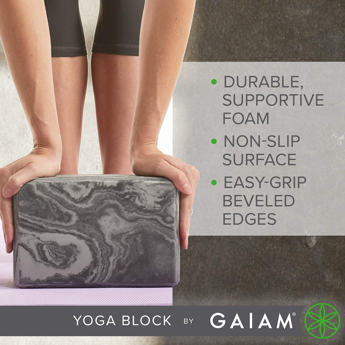 Gaiam Yoga Block – Foam Support for Yoga & Pilates