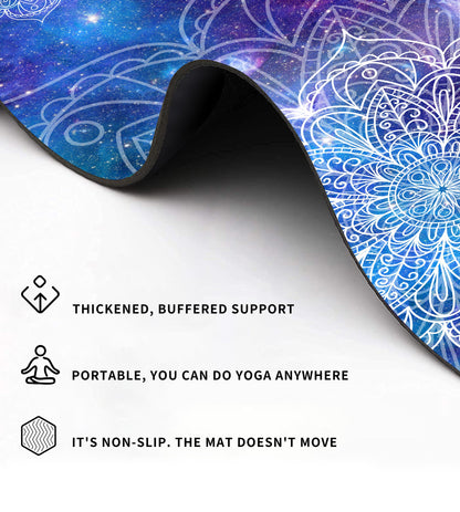 Cifupy Double-Sided Non-Slip Yoga Mat with Strap & Bag