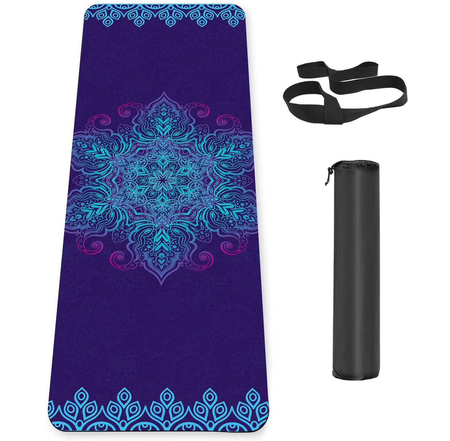Non-Slip TPE Yoga & Exercise Mat with Strap