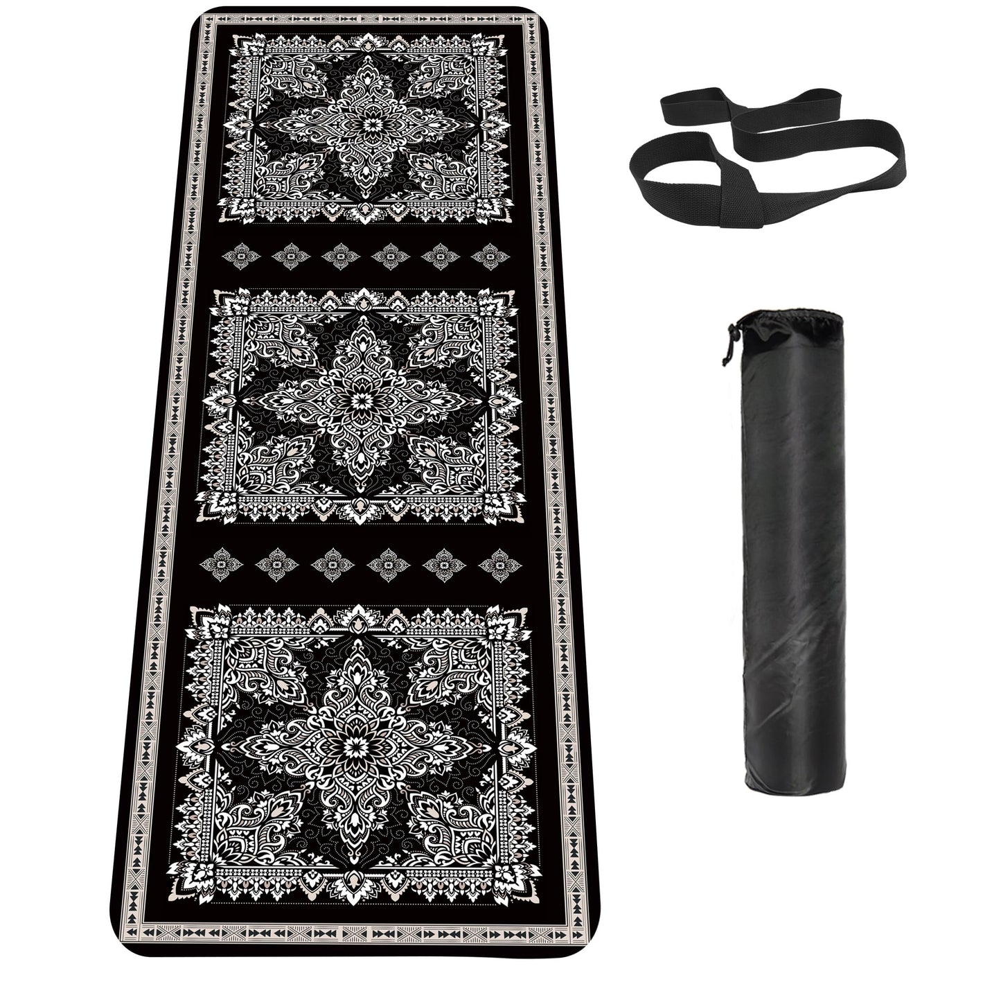 Non-Slip TPE Yoga & Exercise Mat with Strap