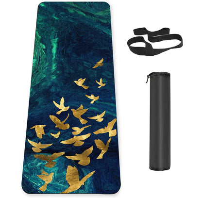 Non-Slip TPE Yoga & Exercise Mat with Strap