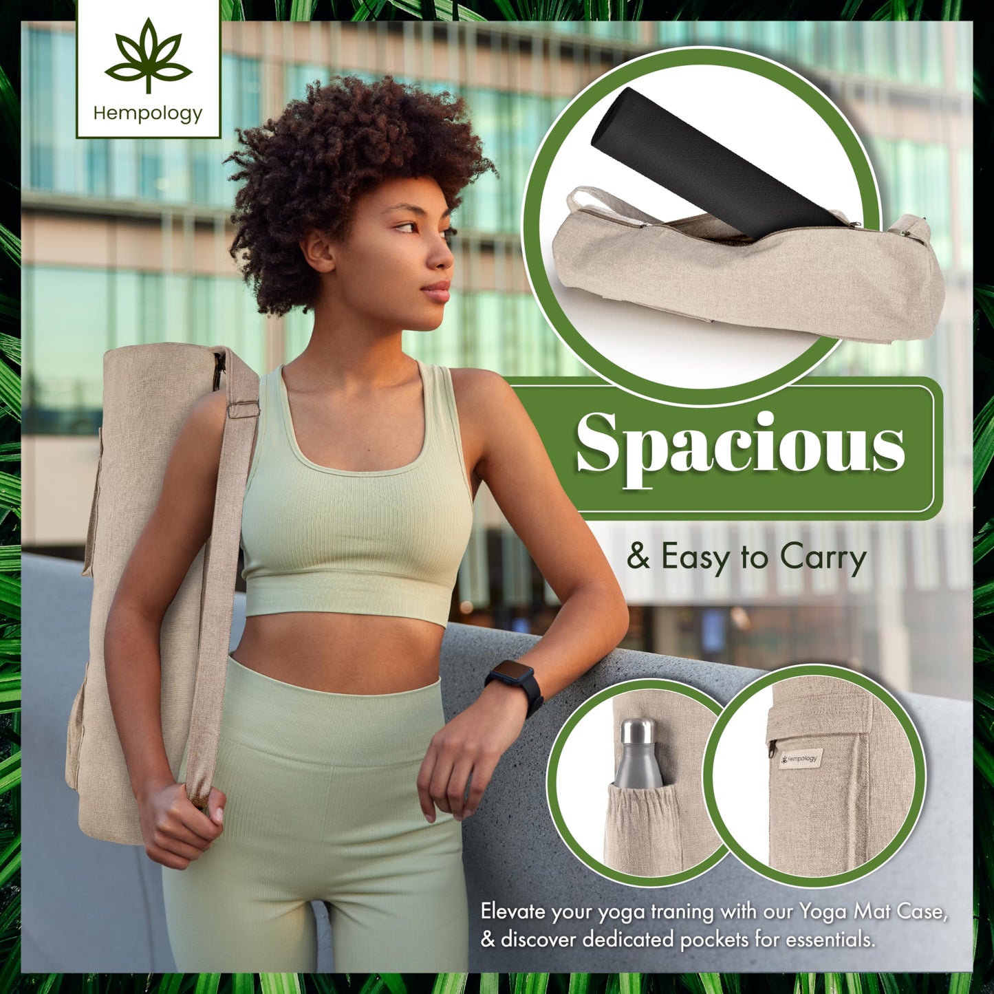Adjustable Yoga Mat Bag for Men & Women